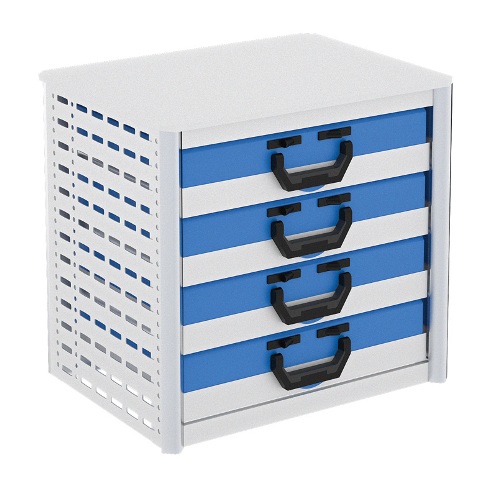 (image for) Miniblock incl. 4 metals cases and service case trays